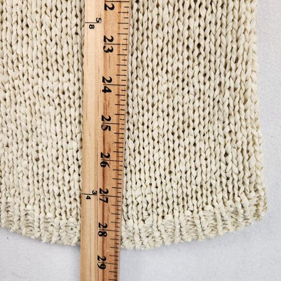 Liz Claiborne Collection Cable Knit Sweater Vest Women’s SZ XL Cream Mock Neck - Picture 10 of 13
